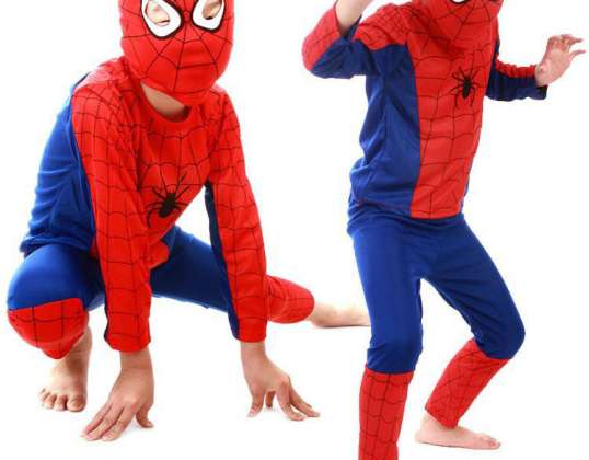 Spiderman kostuum kostuum maat L 120-130cm