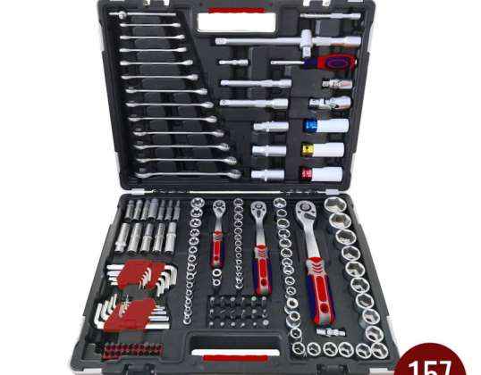 KRAFTMULLER 157-piece professional tool set for workshops and do-it-yourselfers