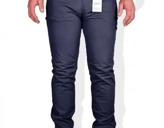 Dark blue &#39;Miller & Monroe&#39; men&#39;s chino trousers