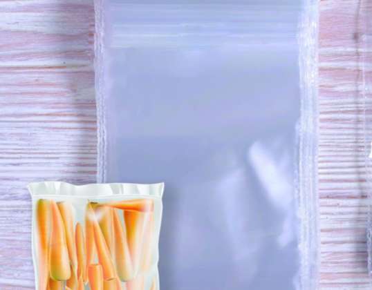 Side seal bags, size 220x200mm, transparent, for resellers, A-stock