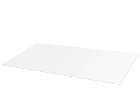 Tapete de Proteção HA0801 em Branco, Material Polipropileno - Tamanhos 120x90 cm, Espessura 0,5 cm - Grosso