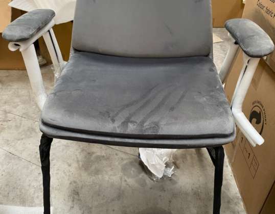 Chaises de bureau en 3 couleurs (pétrole, anthracite et gris)
