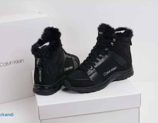 Жіночі шкіряні зимові черевики CALVIN KLEIN