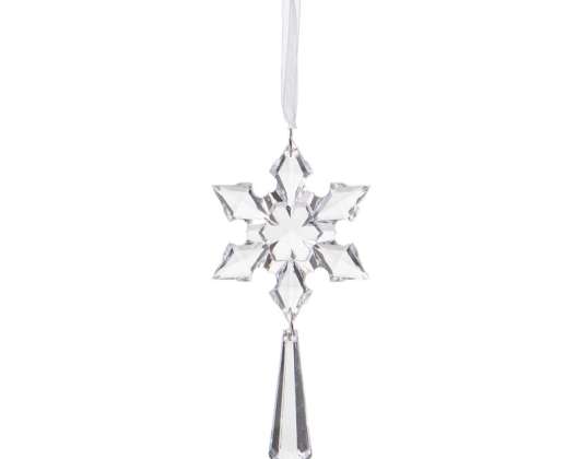 Christmas snowflake CA0077 - Transparent - 6,5 cm