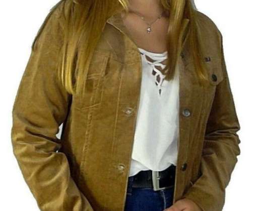 Ladies Corduroy Jacket Winter Autumn Jacket Urban Cotton Cord Fine Knit Vin