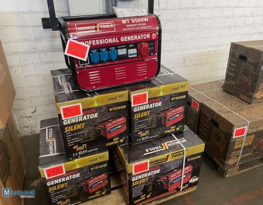 Auktion: Benzin-Stromerzeuger, Generator, Notstromaggregat (neu)