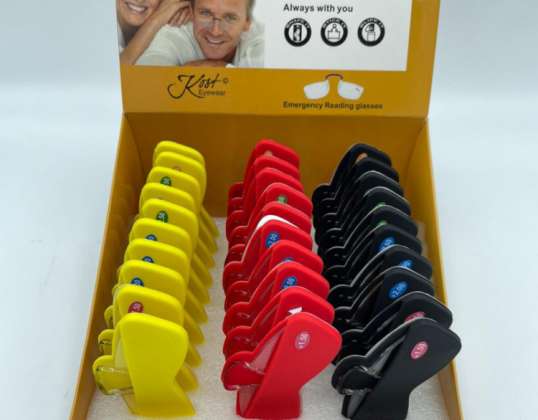 Leesbril voor noodgevallen, in een display van 30 stuks, slechts € 0,24