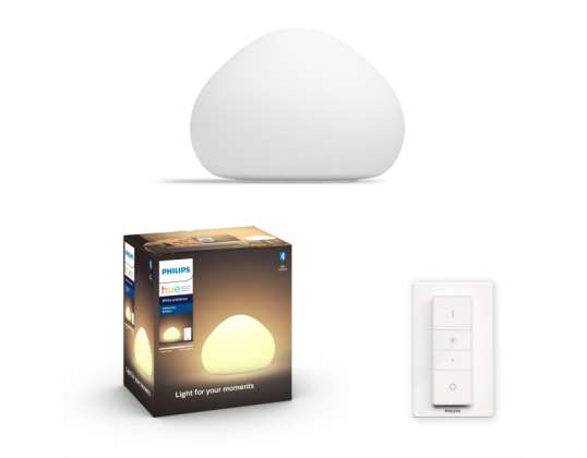 Philips Hue - Wellner pöytävalaisin valkoinen - valkoinen tunnelma - Bluetooth