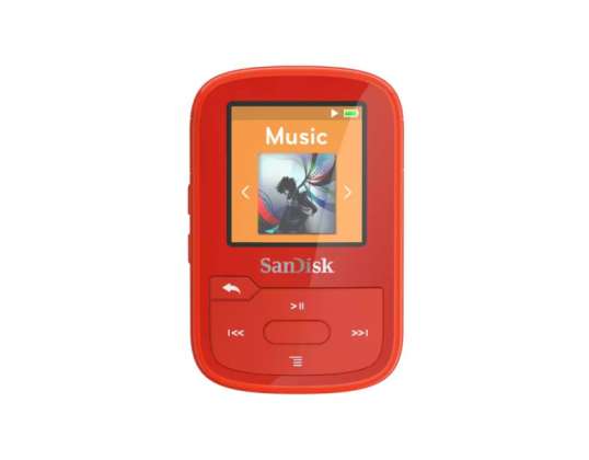 MP3 SanDisk Sansa Clip Sport Plus Rouge 32Go - SDMX32-032G-E46R