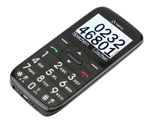 Olympia Happy II Dual SIM black, with 3 removable covers - 2213