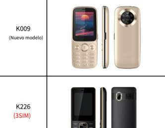 Kali telefoni s funkcijskim modelom šipke k007, k008, k009, k226, k227, k228