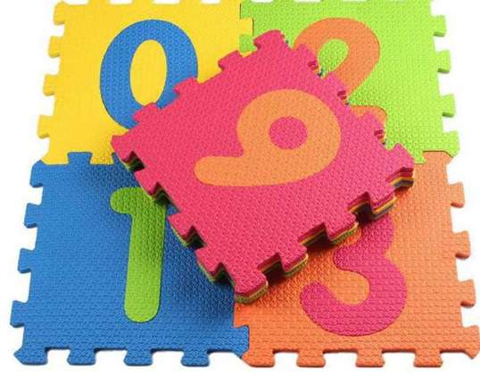 10 Stück EVA Puzzle Schaumstoffmatten für Kinder - Schaumstofffliesen