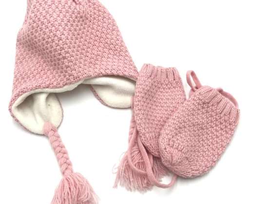 Herbst/Winter Babymütze & Handschuhe Set - Baby Modell Ref: 1111