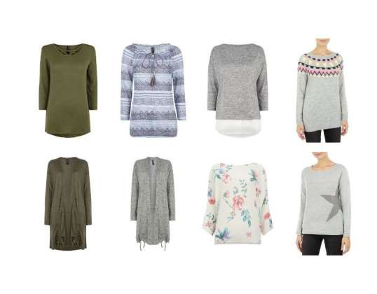 Új márkájú pulóverek nőknek válogatott slot, különféle modellek állnak rendelkezésre