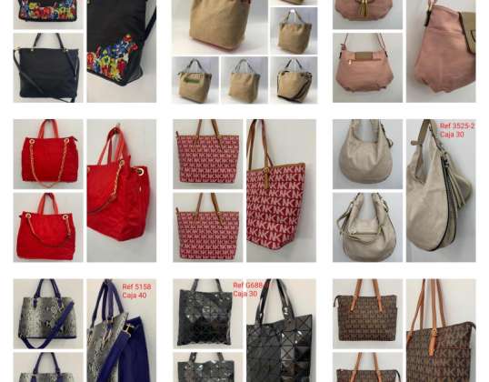Diverse nieuwe tassen en rugzakken - voorraad 2021 voor dames REF: 1421