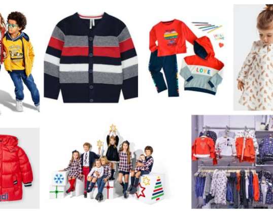 Naujų žieminių drabužių rinkinys vaikams Europos prekės ženklai