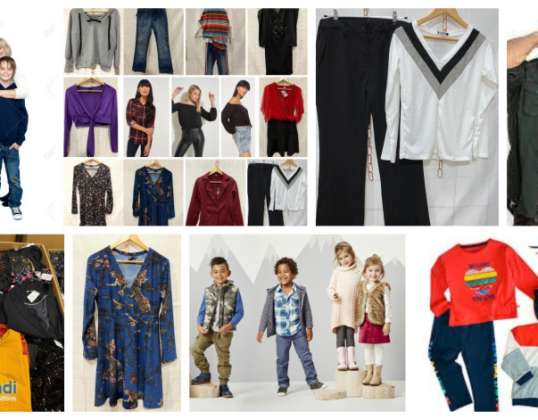 Προσφορά ρούχων για γυναίκες, άνδρες και παιδιά μεγέθη XS - XXL