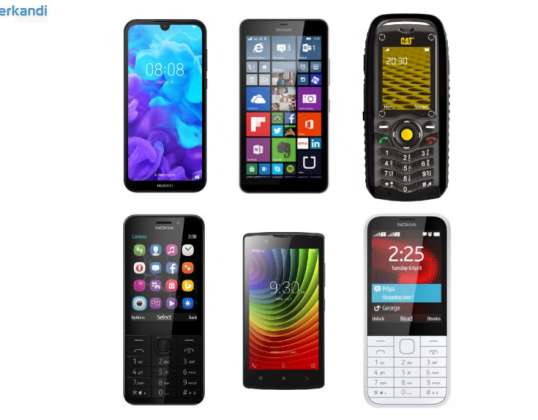 7000pcs Phones – Huavei Y5, Lumia 640, CAT B25, Lenovo A2010,Nokia 225