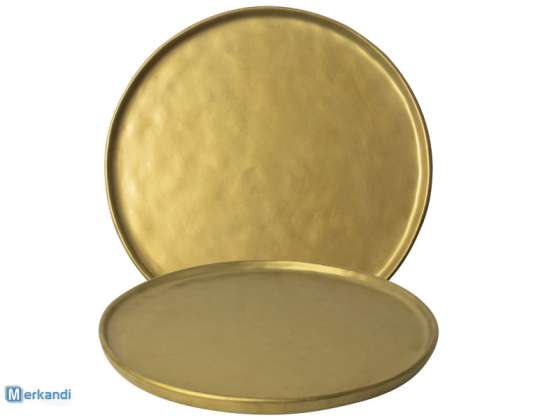 Décoration d&#39;intérieur Gusta - assiettes dorées 26,5cm