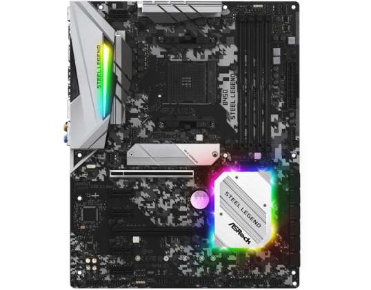Asrock B450 Acier Légende AMD B450 Prise AM4 ATX