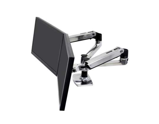 Ergotron LX Serie 45-245-026 Flat Panel TV Bureaustandaard 68,6 cm (27") Klem/ Ankerbout Zilver
