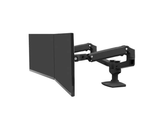 Ergotron LX Series 45-245-224 Support de bureau TV à écran plat 68,6 cm (27 ») Pince / boulon d’ancrage Noir