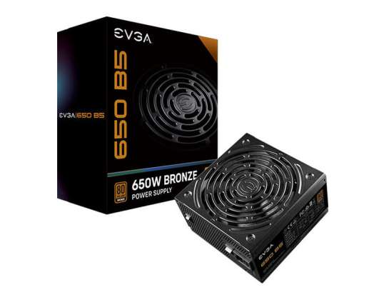 EVGA 650 B5 Computer Voeding 650W 20-pins ATX ATX Zwart