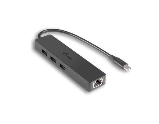 i-tec Advance C31GL3SLIM interface hub USB 3.2 Gen 1 (3.1 Gen 1) Type-C 5000 Mbit/s Black