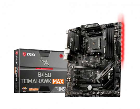 MSI B450 TOMAHAWK MAX II alaplap AMD B450 AM4 ATX foglalat