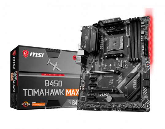MSI B450 TOMAHAWK MAX emaplaat AMD B450 pistikupesa AM4 ATX