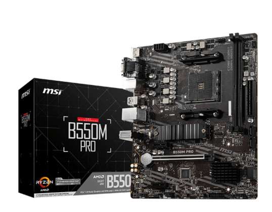 MSI B550M PRO moederbord AMD B550 Socket AM4 micro ATX