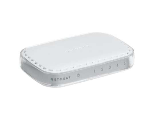 Netgear GS605-400PES Netzwerk-Switch Unmanaged L2 Gigabit Ethernet (10/100/1000) Weiß