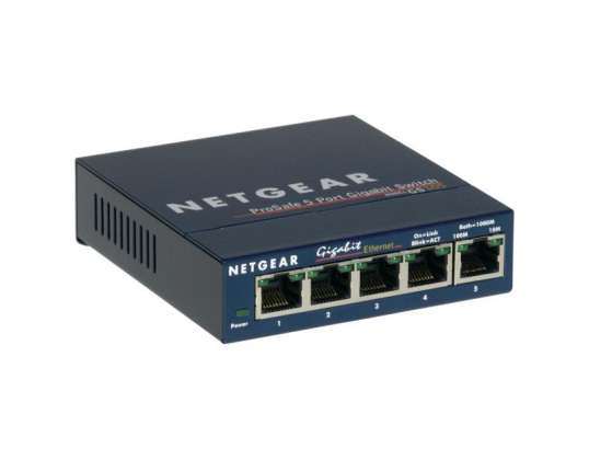 NETGEAR Switch Pro Safe 5 porte 10/100/1000 GS105GE