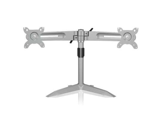 RaidSonic IB-AC638 TV s plochou obrazovkou Stolový stojan 61 cm (24") Voľne stojace striebro