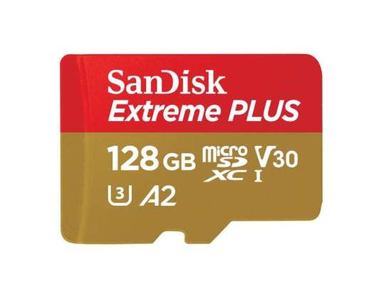 Sandisk 128GB Extreme Plus microSDXC flash pamäť triedy 10