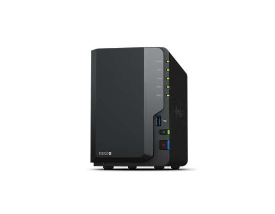 Synology DiskStation DS220+ NAS in Storage Server J4025 Kompaktna Ethernet LAN povezava Črna