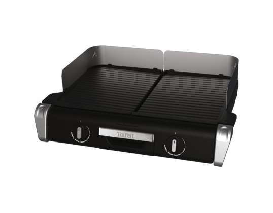 Tefal TG8000 Außengrill und Grill Elektrogrill Schwarz, Silber 2400 W