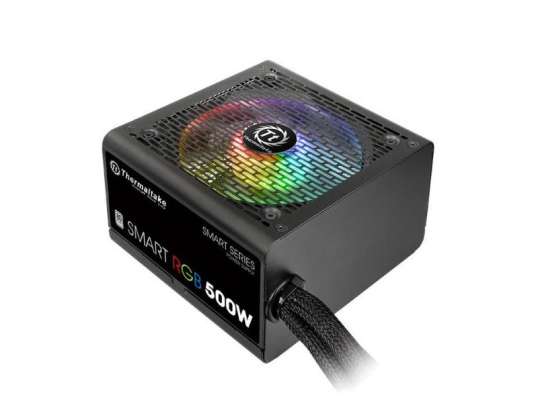 Thermaltake Smart RGB tietokoneen virtalähde 500 W ATX musta