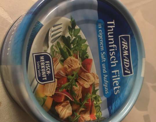 THUNFISCH FILETS IN EIGENEM SAFT UND AUFGUSS SONDERPOSTEN MHD NAHE