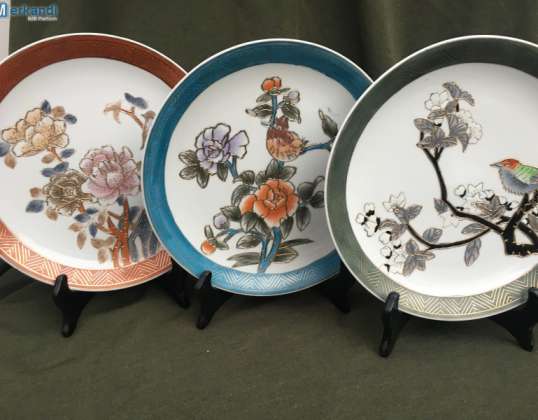 DECOR PLATE IN A SET OF 3 ASIATIKA SPECIAL ITEM EDEL SHABBY ASIA