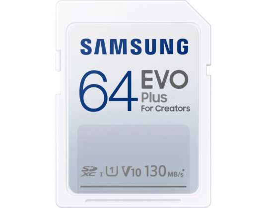 Samsung SD EVO PLUS 64GB - Biztonságos digitális (SD) MB-SC64K/EU