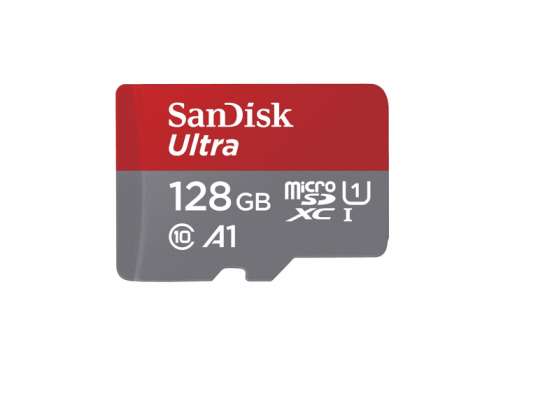 SANDISK 128GB MicroSDXC Ultra 120MB C10 U1 A1 kártya csak - SDSQUA4-128G-GN6MN