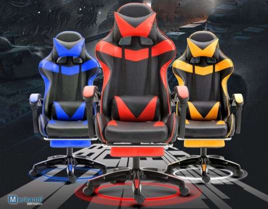 Gaming chair PC chair Office chair with footrest