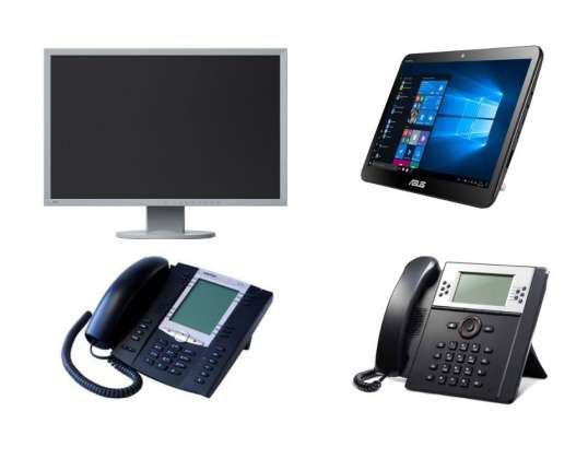 Set di schermi piatti PC, fissi e tablet - qualità mista - 143 unità