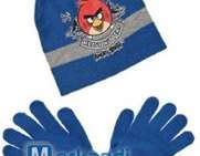 Зимние наборы шапок и перчаток Angry Birds | Оптовая упаковка из 46 шт. | Размеры 52-54 см