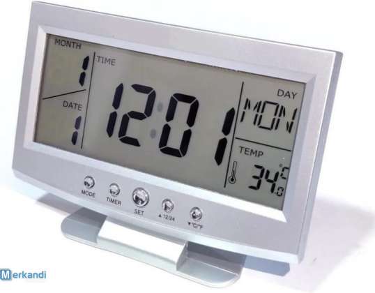 Digital Weather Station Thermometer Clock For Indoor