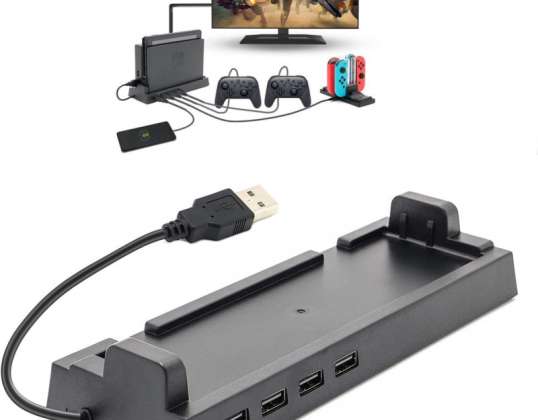 USB Hub Dock Adequado para Nintendo Switch - OLED - 2021