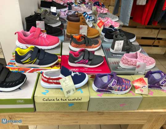 Mix di scarpe per bambini all'ingrosso