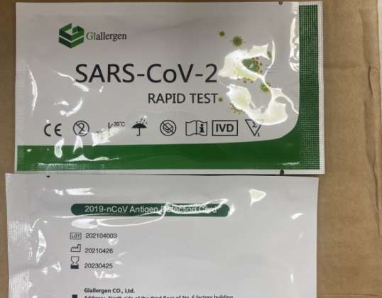 Clallergen Novel test antigénique rapide Covid19 test 3en1 nez et gorge