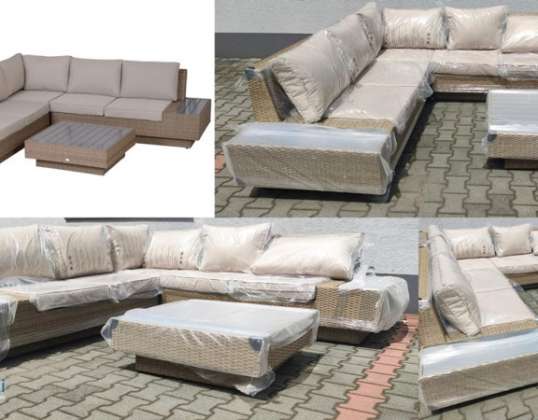 Pallets A/B with Garden Furniture Swings Jacuzzi Grills Umbrella